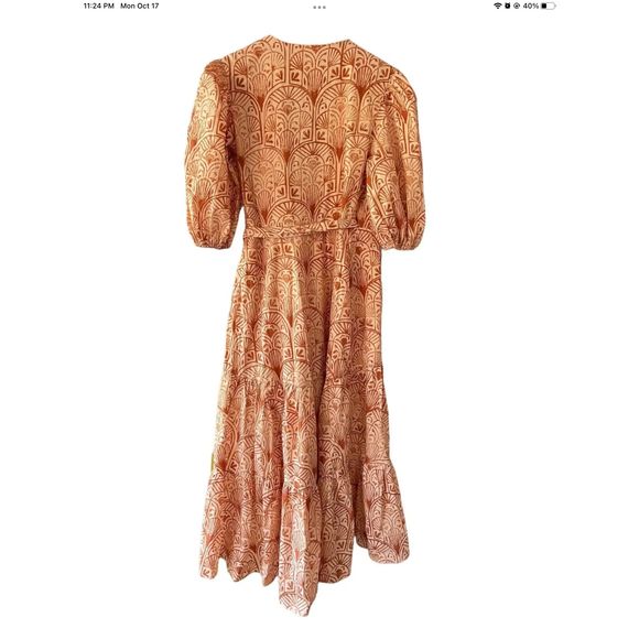 Hutch Dresses New Anthropologie X Hutch Vneck Tiered Wrap Midi Dress In Pink Size S Poshmark